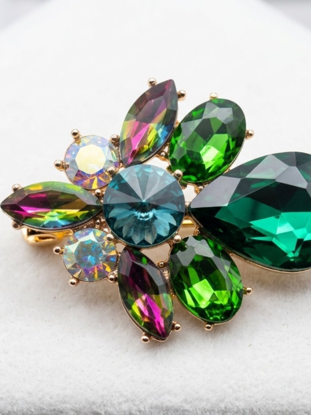 Maximalism flowers  brooch